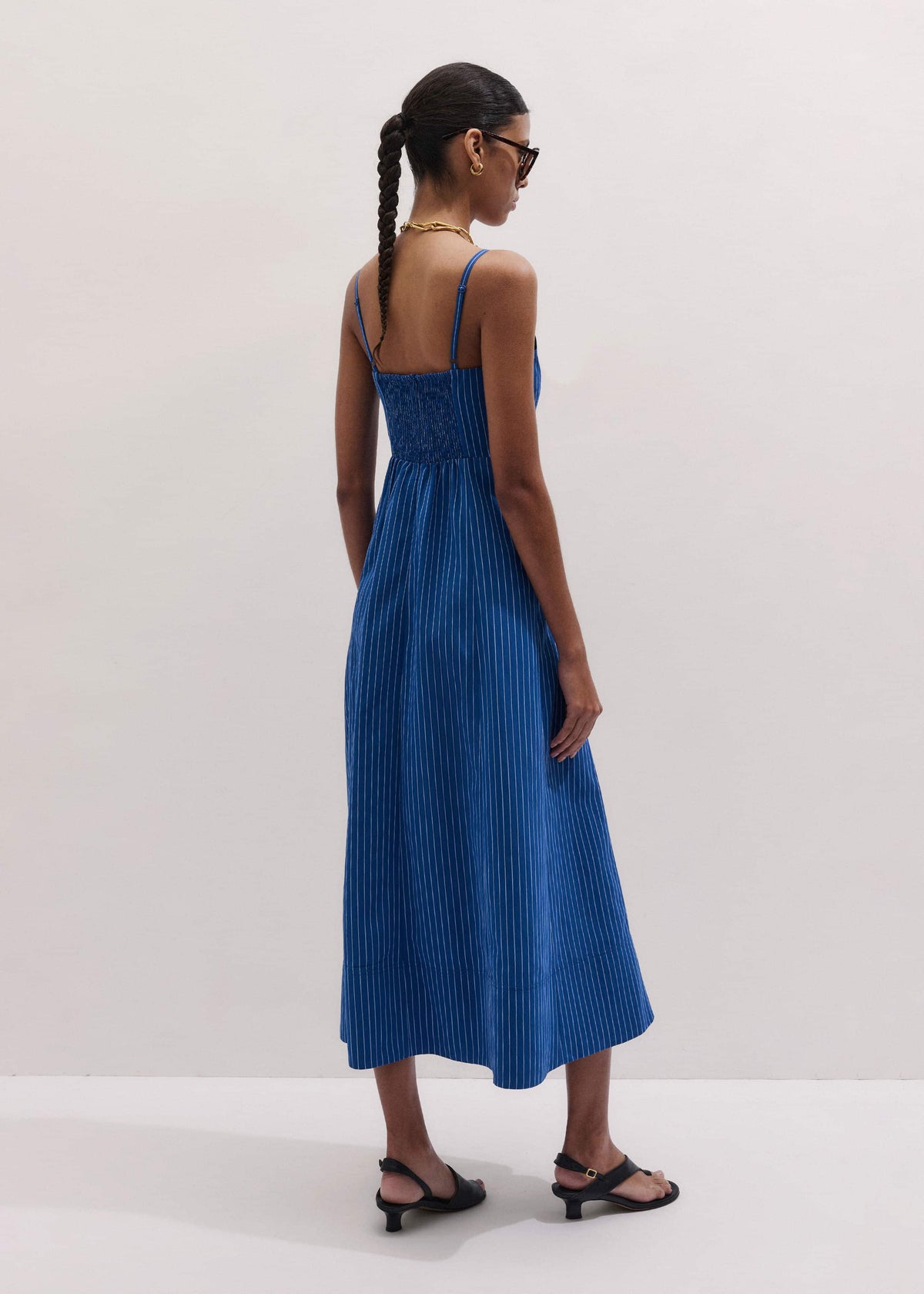 Blue 2-In-1 Fit + Flare Maxi Dress | ME+EM