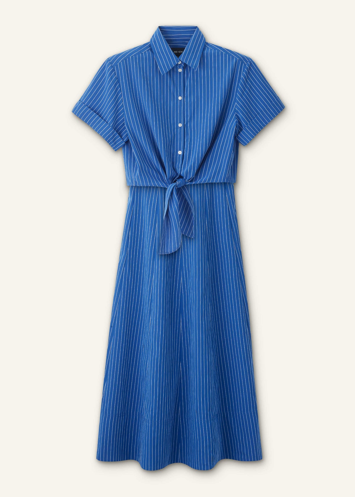 Blue 2-In-1 Fit + Flare Maxi Dress | ME+EM
