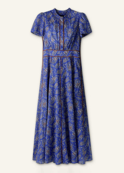 Blue Fit + Flare Maxi Dress | ME+EM
