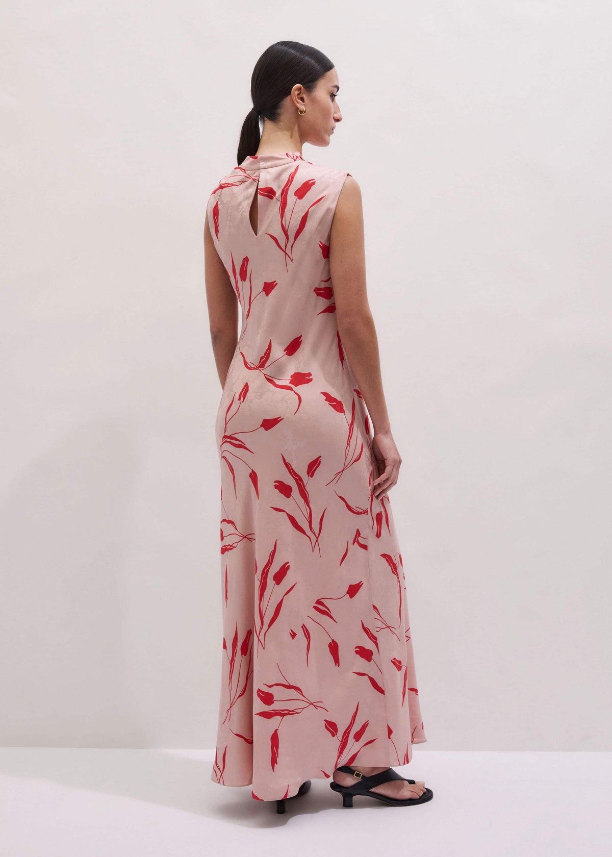 Pink Bias Cut Maxi Dress | ME+EM