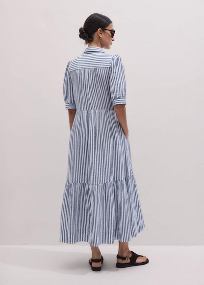 Navy Midi Shirt Dress | ME+EM