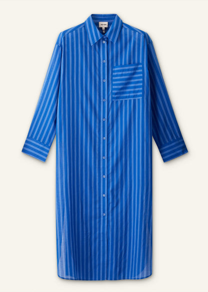 Blue Beach Midi Shirt Dress | ME+EM