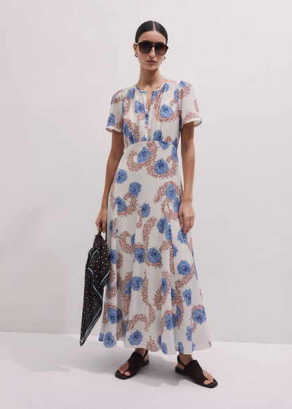 Cream Fit + Flare Maxi Dress | ME+EM
