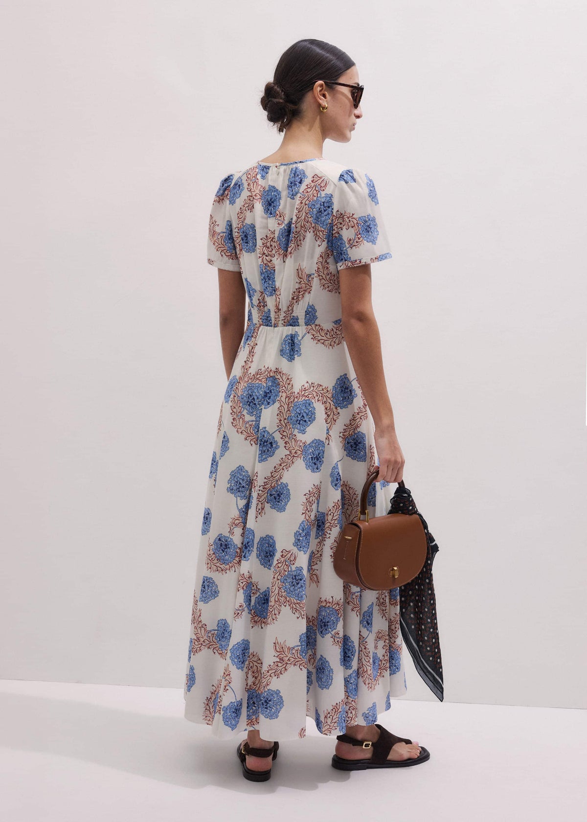 Cream Fit + Flare Maxi Dress | ME+EM