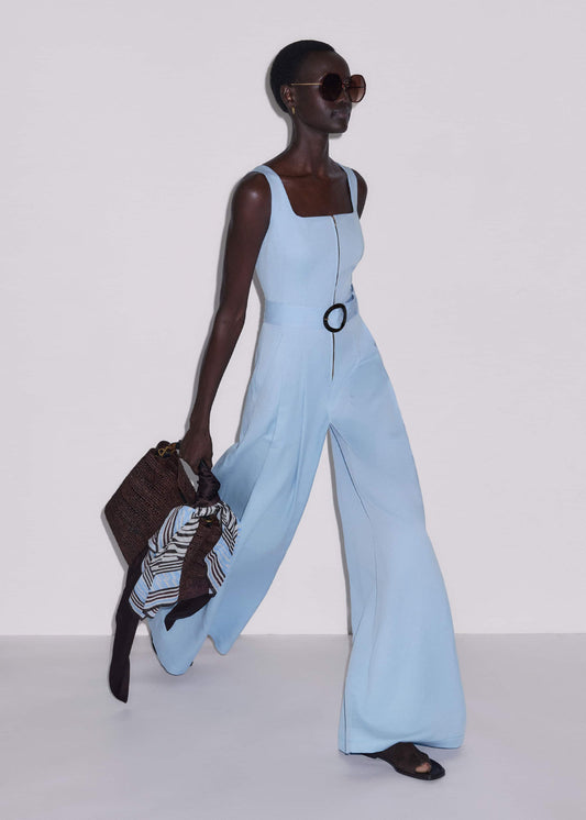 Blue Wide-Leg Jumpsuit | ME+EM