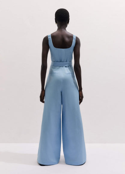 Blue Wide-Leg Jumpsuit | ME+EM
