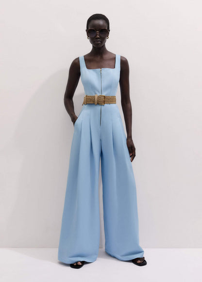 Blue Wide-Leg Jumpsuit | ME+EM