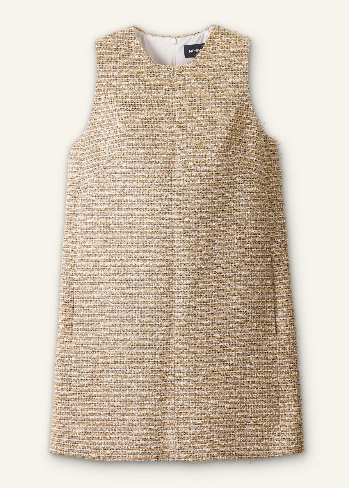 Gold Metallic Mini Dress | ME+EM