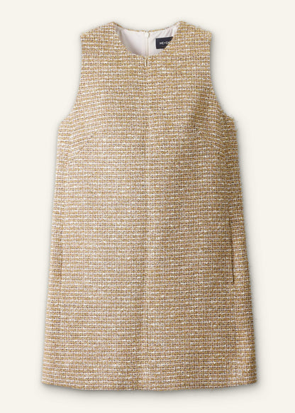 Gold Metallic Mini Dress | ME+EM