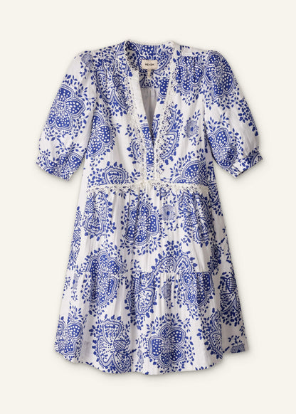 White Cheesecloth Short Swing Dress | ME+EM