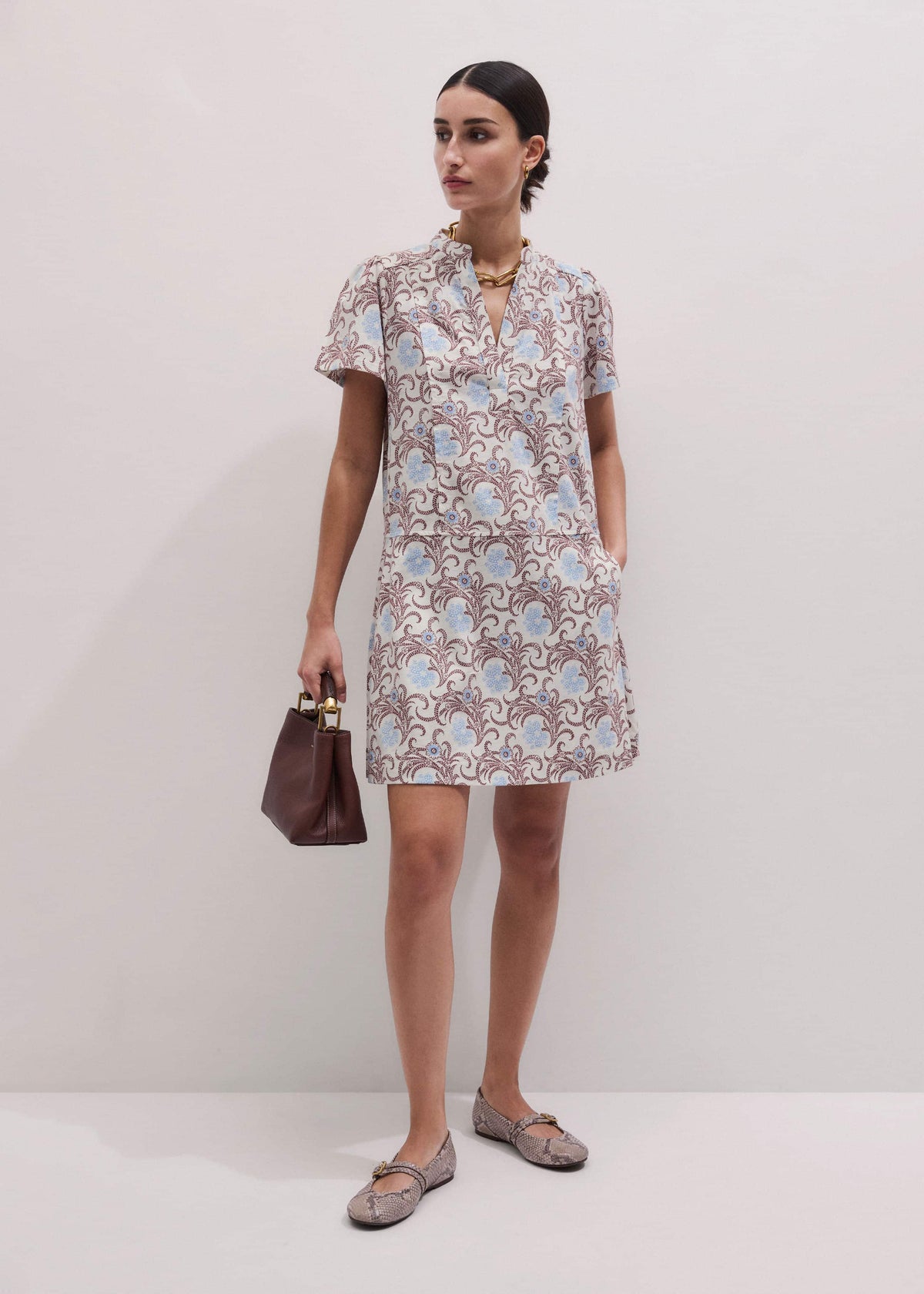 Cream Summer Swing Dress | ME+EM