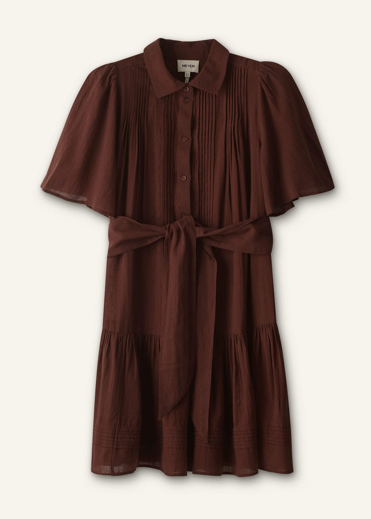 Cinnamon Brown Mini Swing Dress | ME+EM