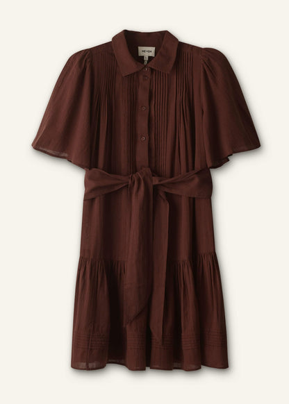 Cinnamon Brown Mini Swing Dress | ME+EM