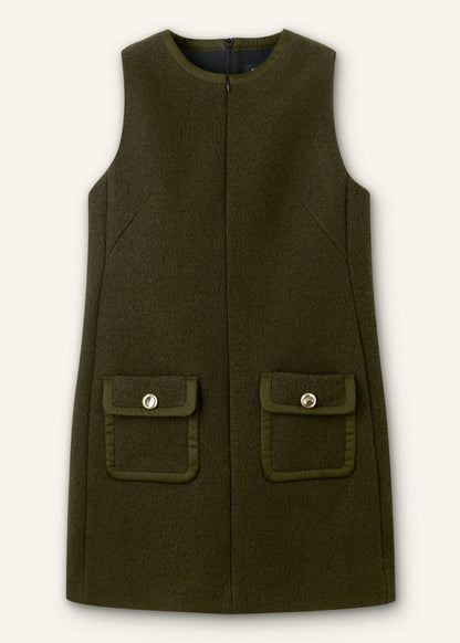 Olive Green Shift Mini Dress | ME+EM