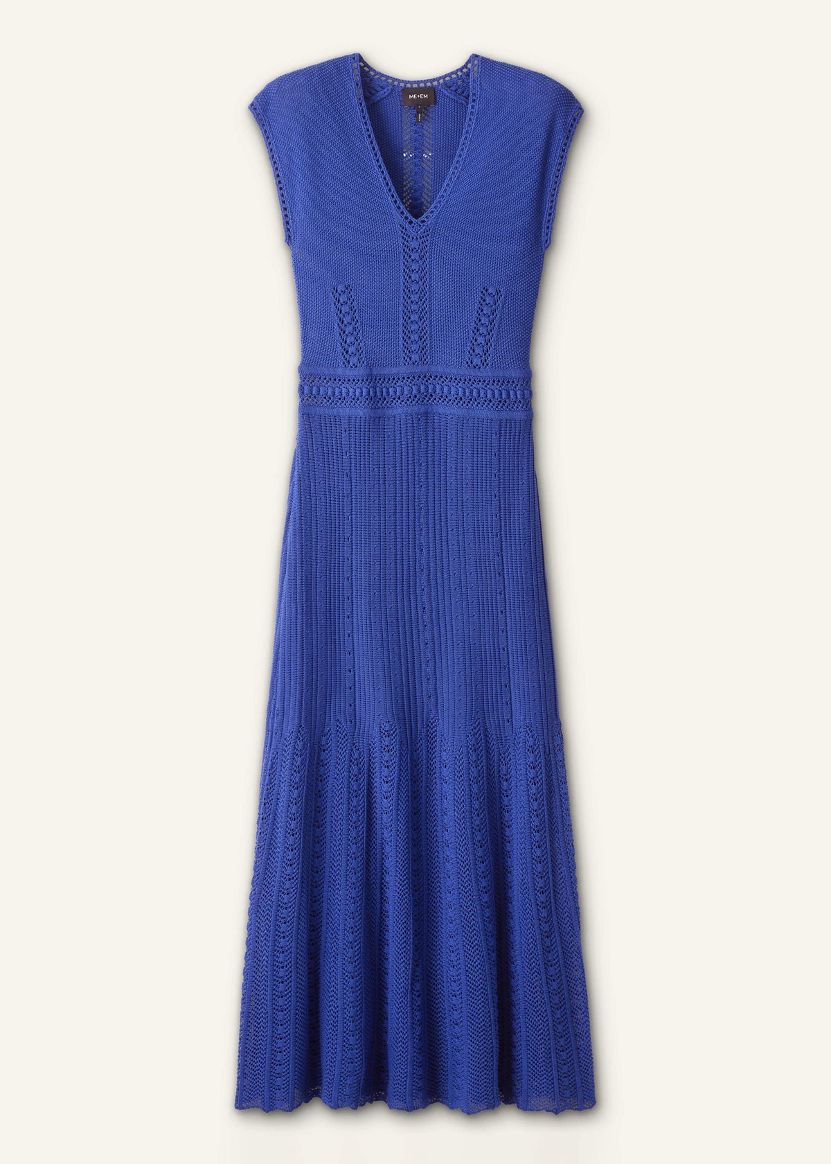 Blue Pointelle Maxi Dress | ME+EM