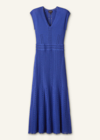 Blue Pointelle Maxi Dress | ME+EM