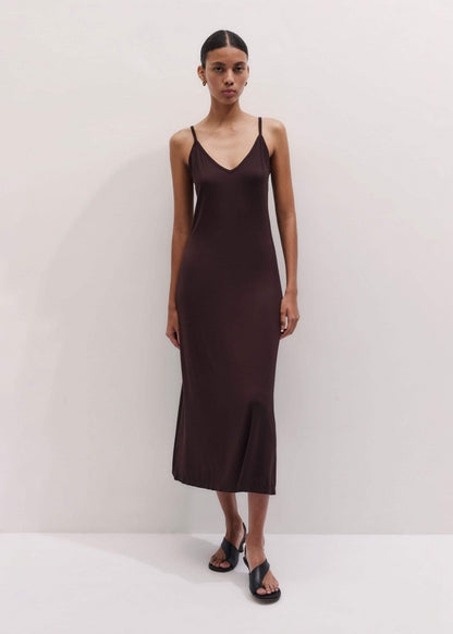 Brown Pointelle Maxi Dress | ME+EM