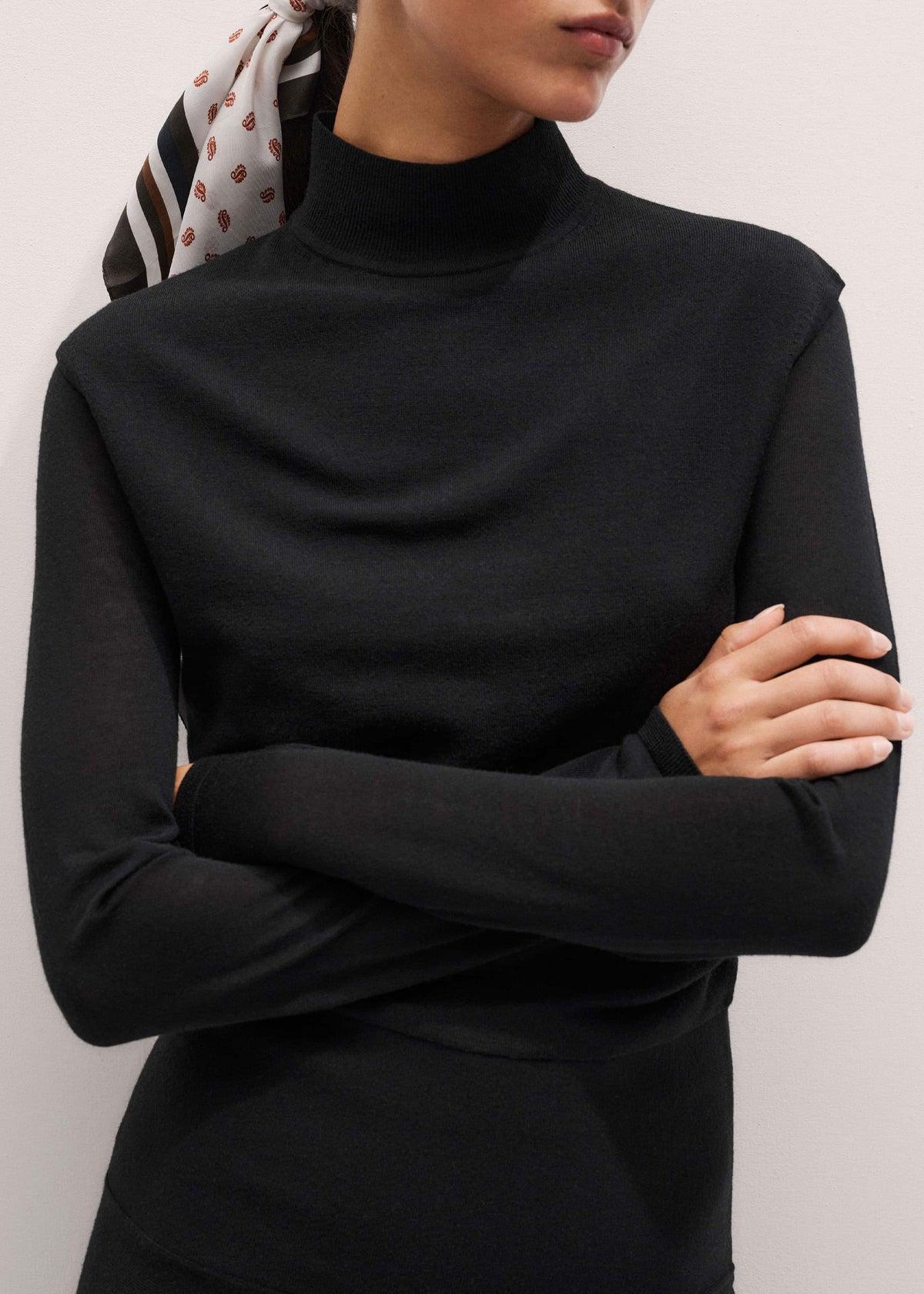 Black High Neck Knit Maxi Dress + Layering Top | ME+EM
