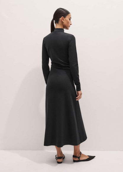 Gray Gathered Maxi Dress | ME+EM