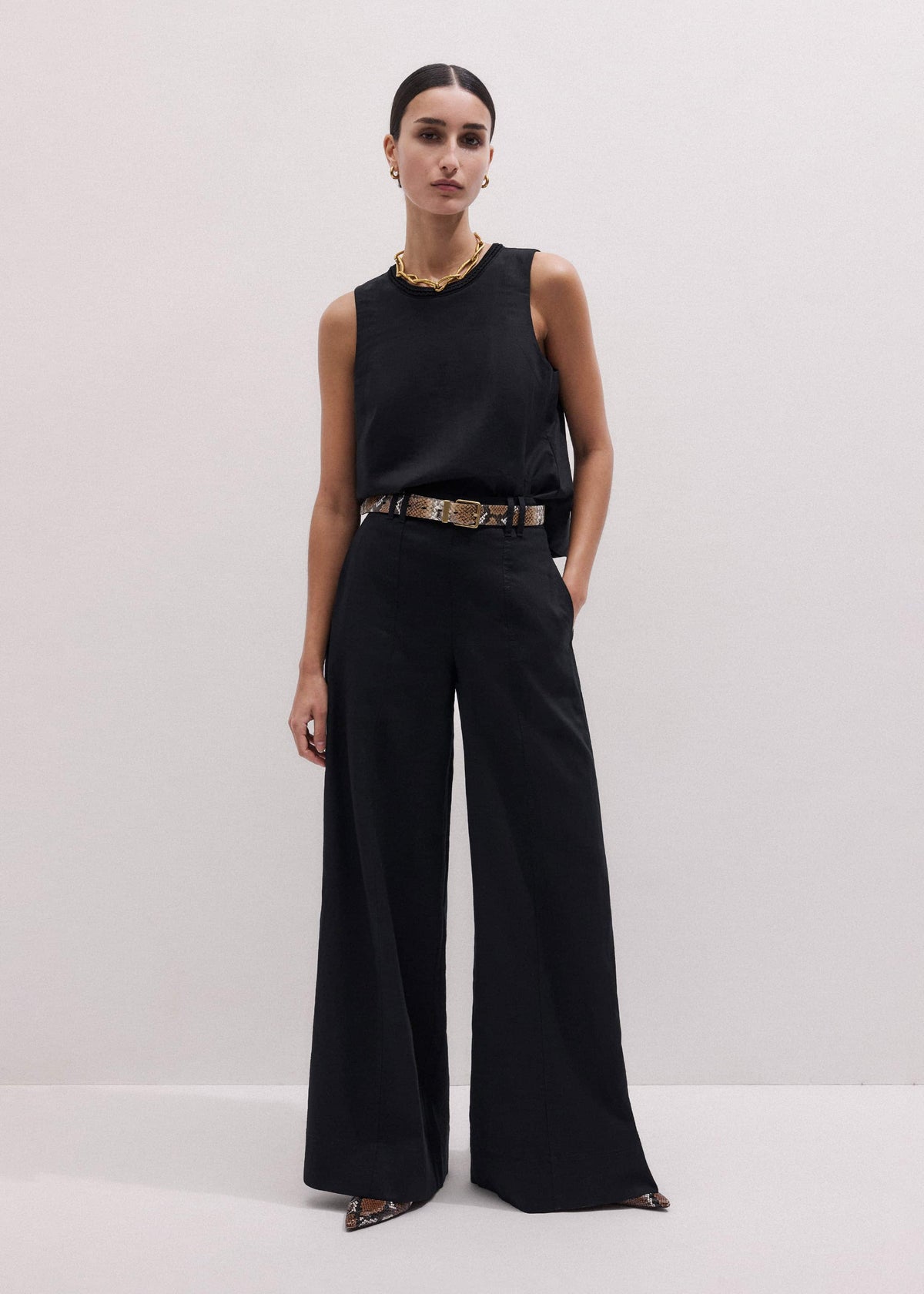 Black Wide-Leg Pant | ME+EM