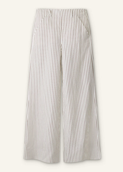 Ivory High Waist Wide Pant | ME+EM