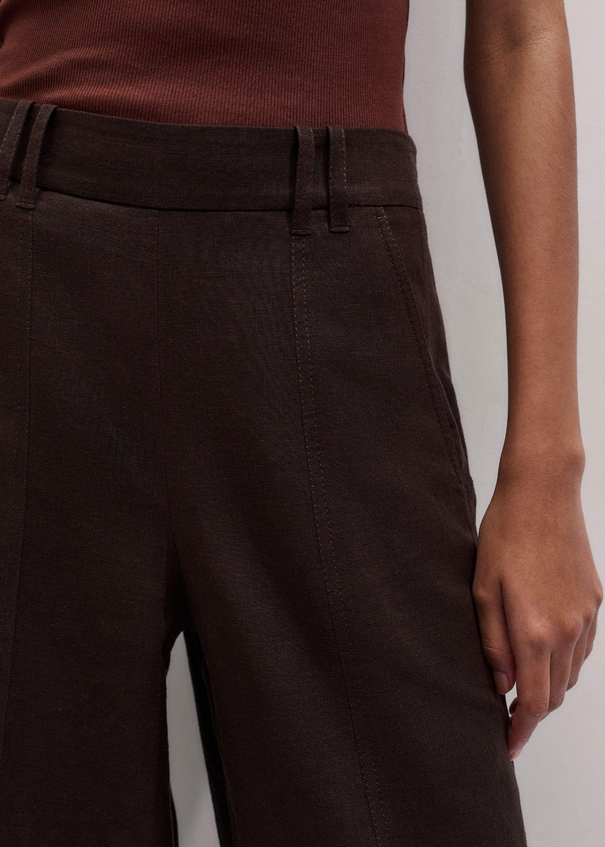 Brown Wide-Leg Pant | ME+EM