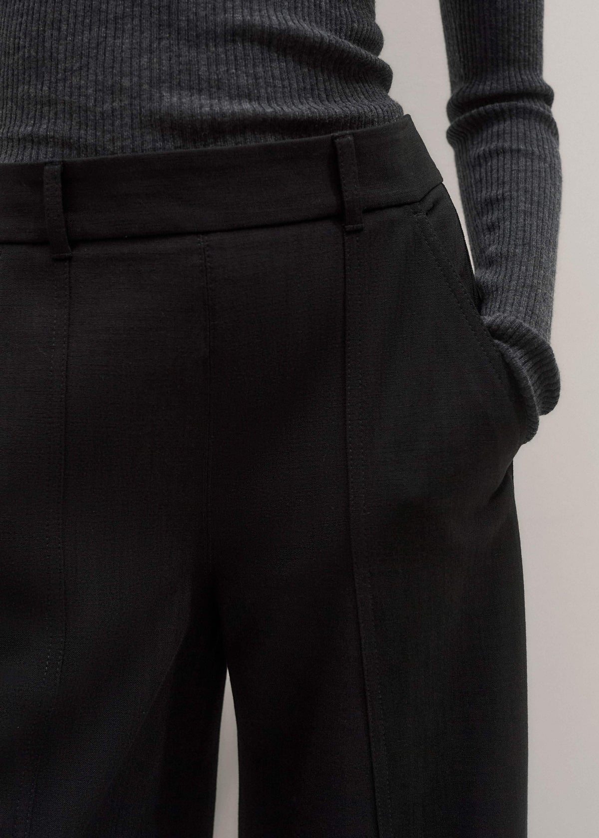 Black Wide-Leg Pant | ME+EM