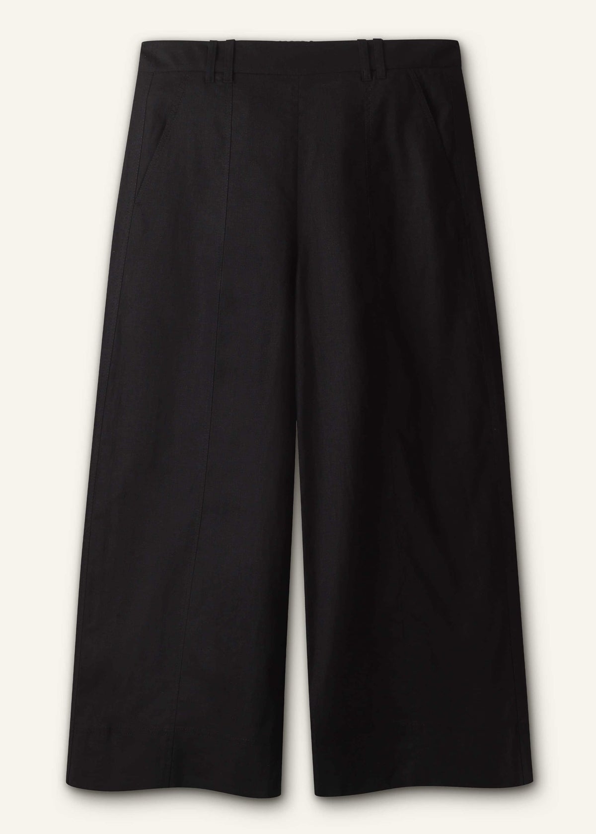 Brown Crop Wide-Leg Pant | ME+EM