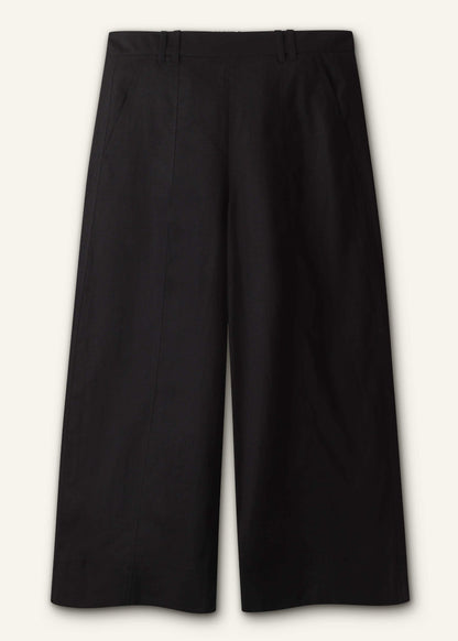 Brown Crop Wide-Leg Pant | ME+EM