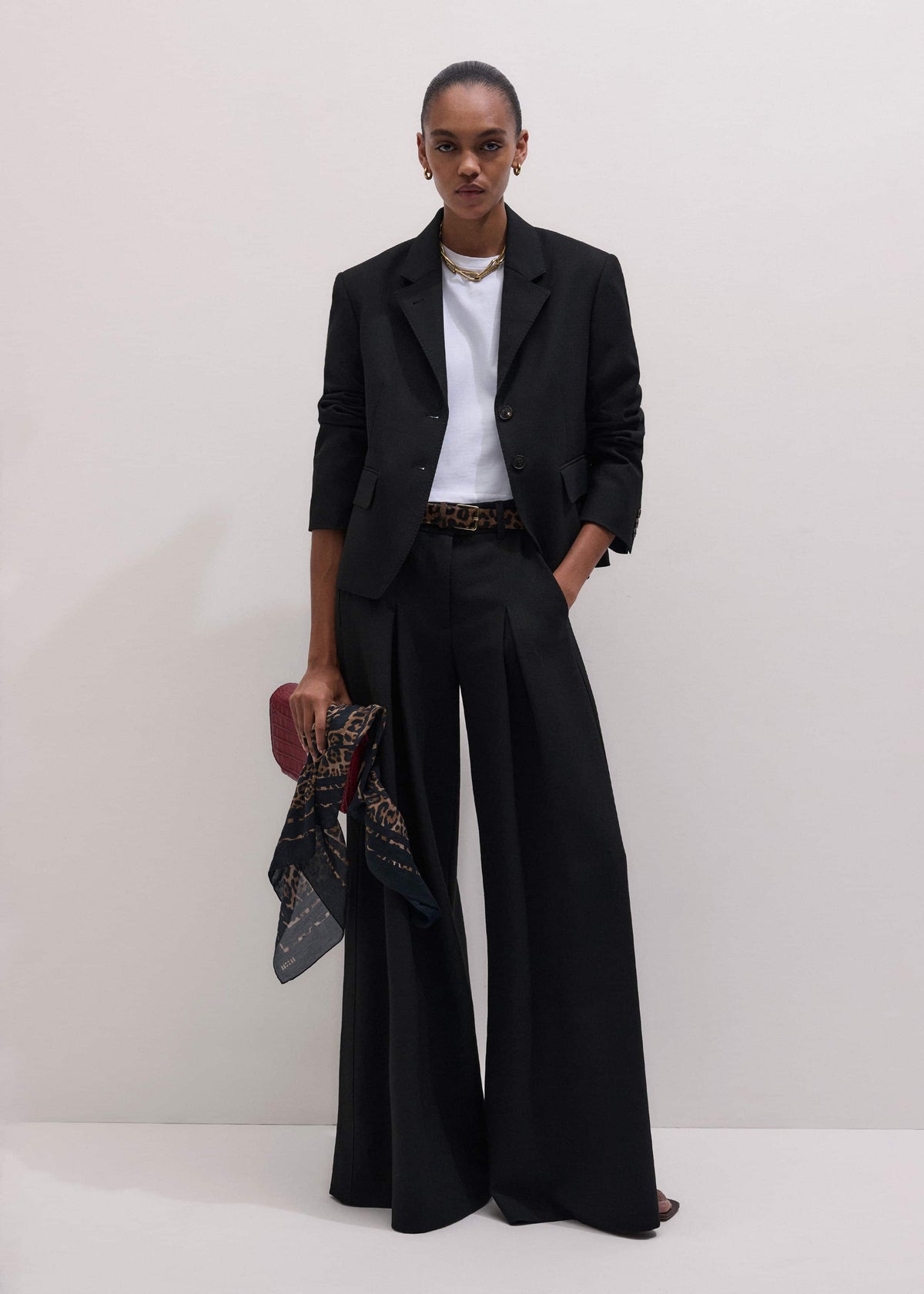 Black Very Wide-Leg Pant | ME+EM