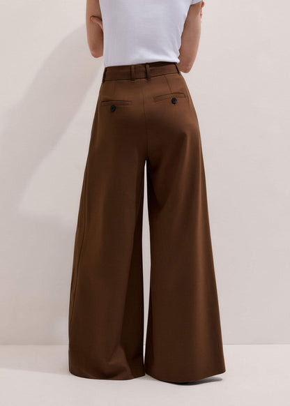 Walnut Brown Ultimate Very Wide-Leg Pant | ME+EM