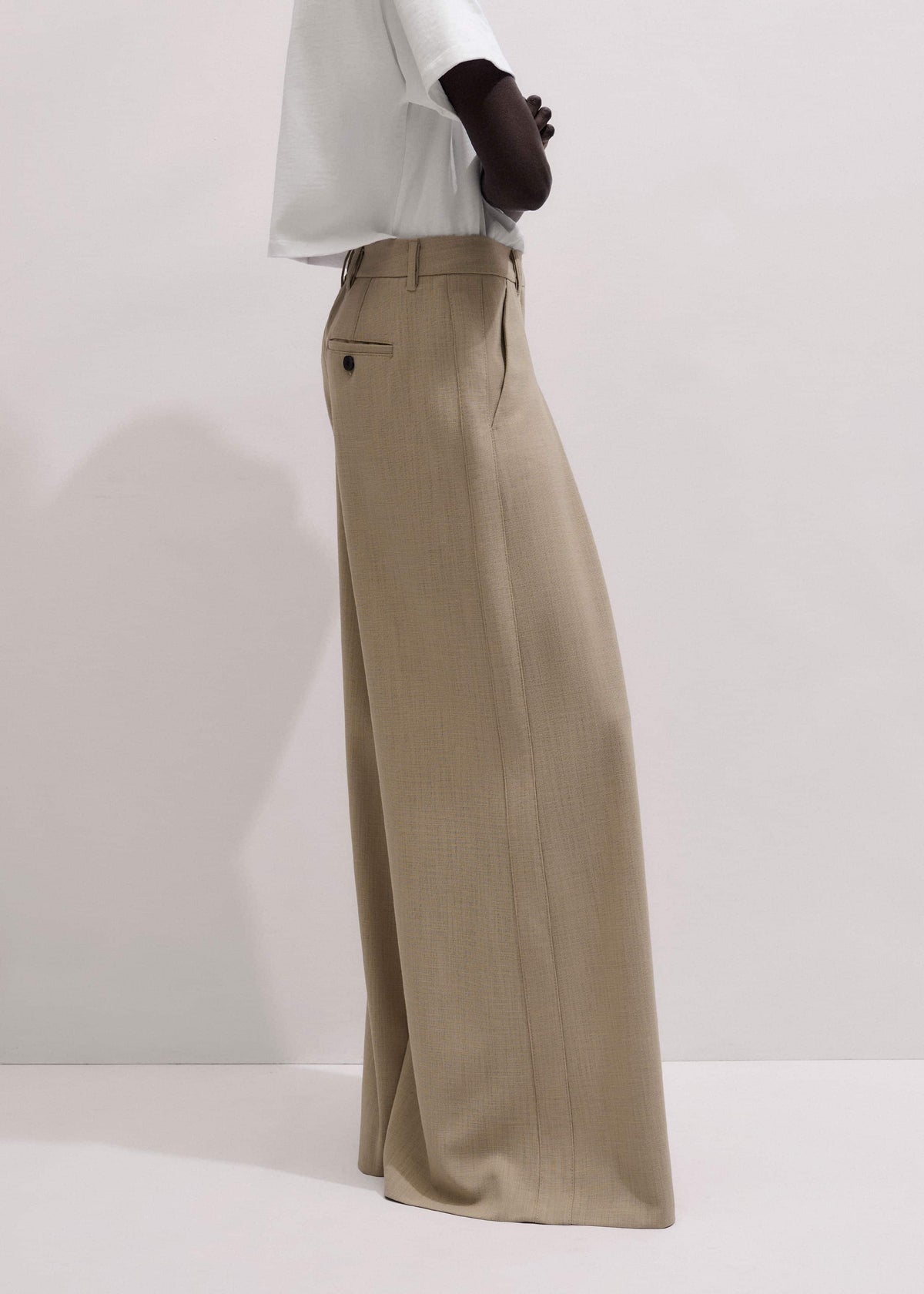 Sand Very Wide-Leg Pant | ME+EM