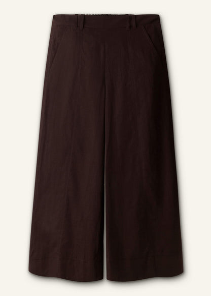 Black Crop Wide-Leg Pant | ME+EM