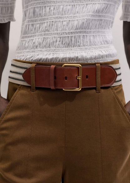 Brown Wide Crop Pant | ME+EM