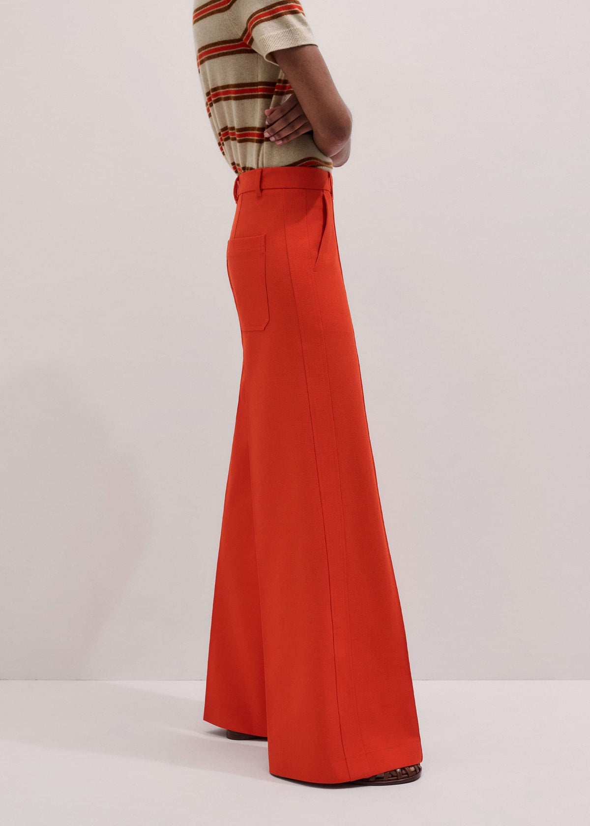 Orange Forever Wide-Leg Pant | ME+EM