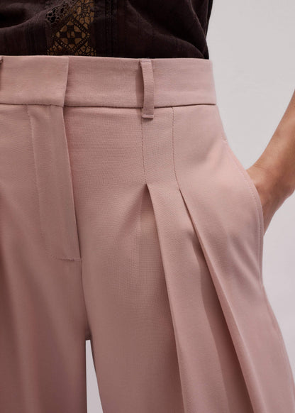 Pink Pleat Wide-Leg Pant | ME+EM