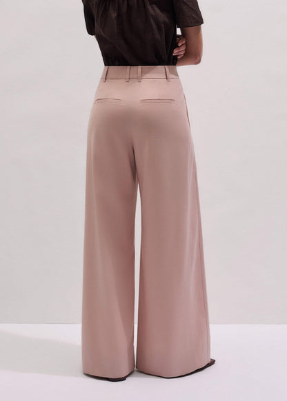 Pink Pleat Wide-Leg Pant | ME+EM