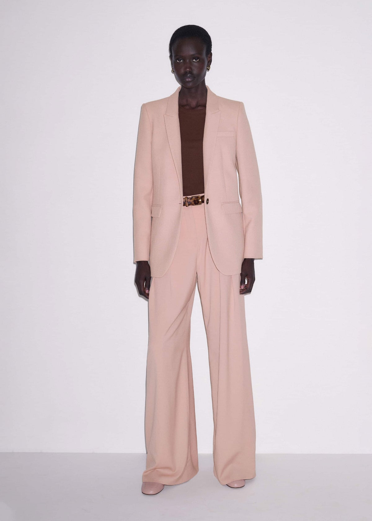 Pink Pleat Wide-Leg Pant | ME+EM