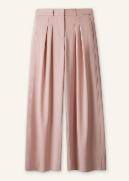 Pink Pleat Wide-Leg Pant | ME+EM