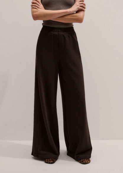 Brown Sweatshirt Wide-Leg Track Pant | ME+EM