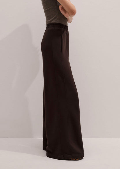 Brown Sweatshirt Wide-Leg Track Pant | ME+EM