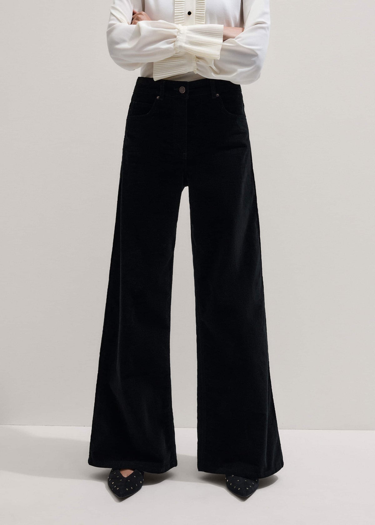 Black Ultimate Wide-Leg Pant | ME+EM