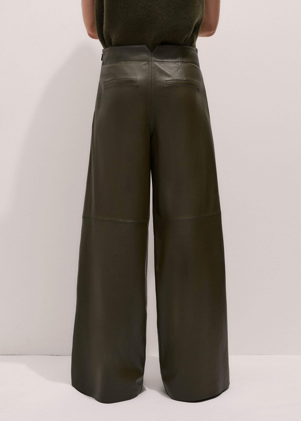 Olive Green Wide-Leg Pant | ME+EM