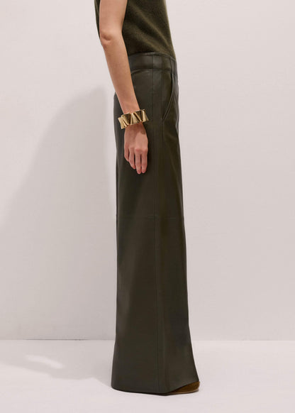 Olive Green Wide-Leg Pant | ME+EM