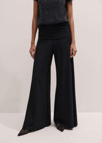 Black Super Wide Palazzo Pant | ME+EM