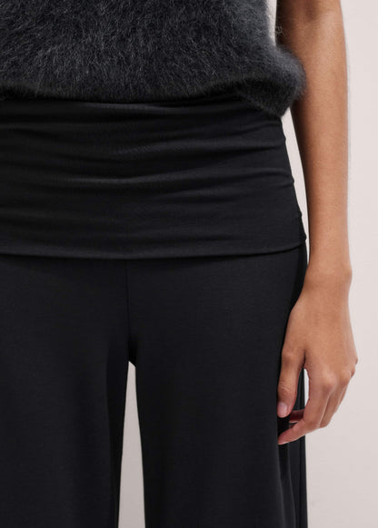 Black Super Wide Palazzo Pant | ME+EM