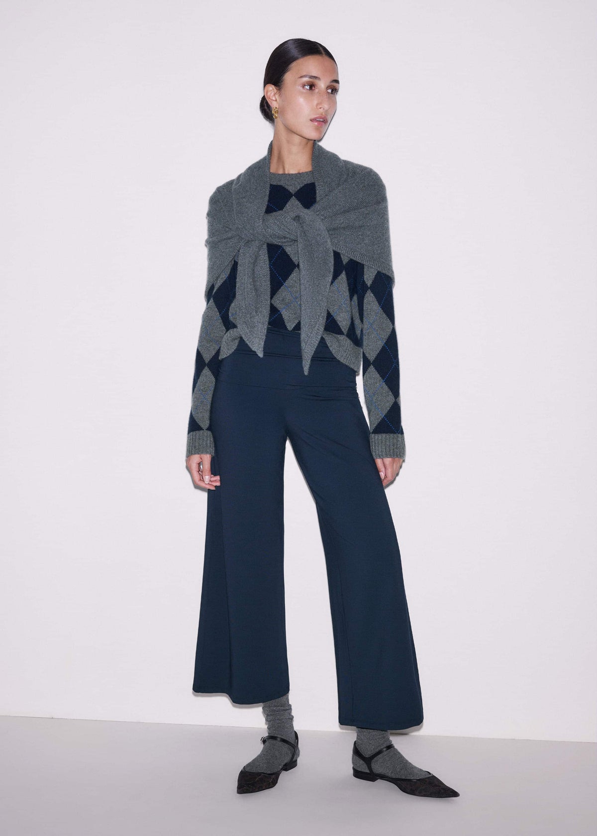 Crop Palazzo Pant - Dark Navy Travel Pants |Vacation Shop | ME+EM