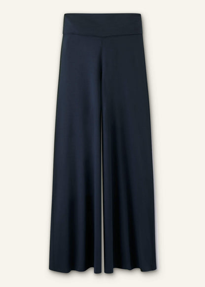 Navy Super Wide Palazzo Pant | ME+EM