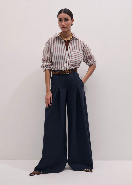 Navy Ultimate Very Wide-Leg Pant | ME+EM