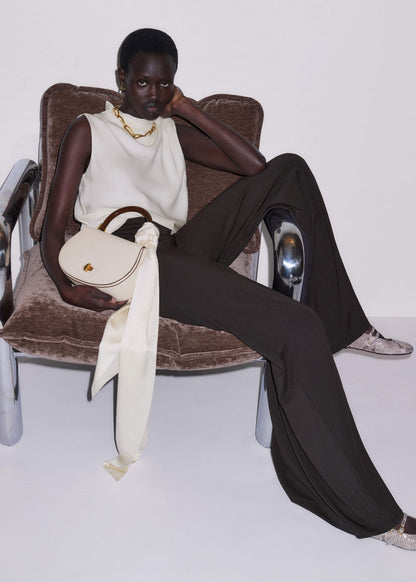 Brown Super Wide Palazzo Pant | ME+EM
